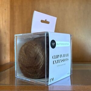 Locks & Mane Clip-In Hair Extensions 18" Butterscotch 100% Remy Human Hair B4